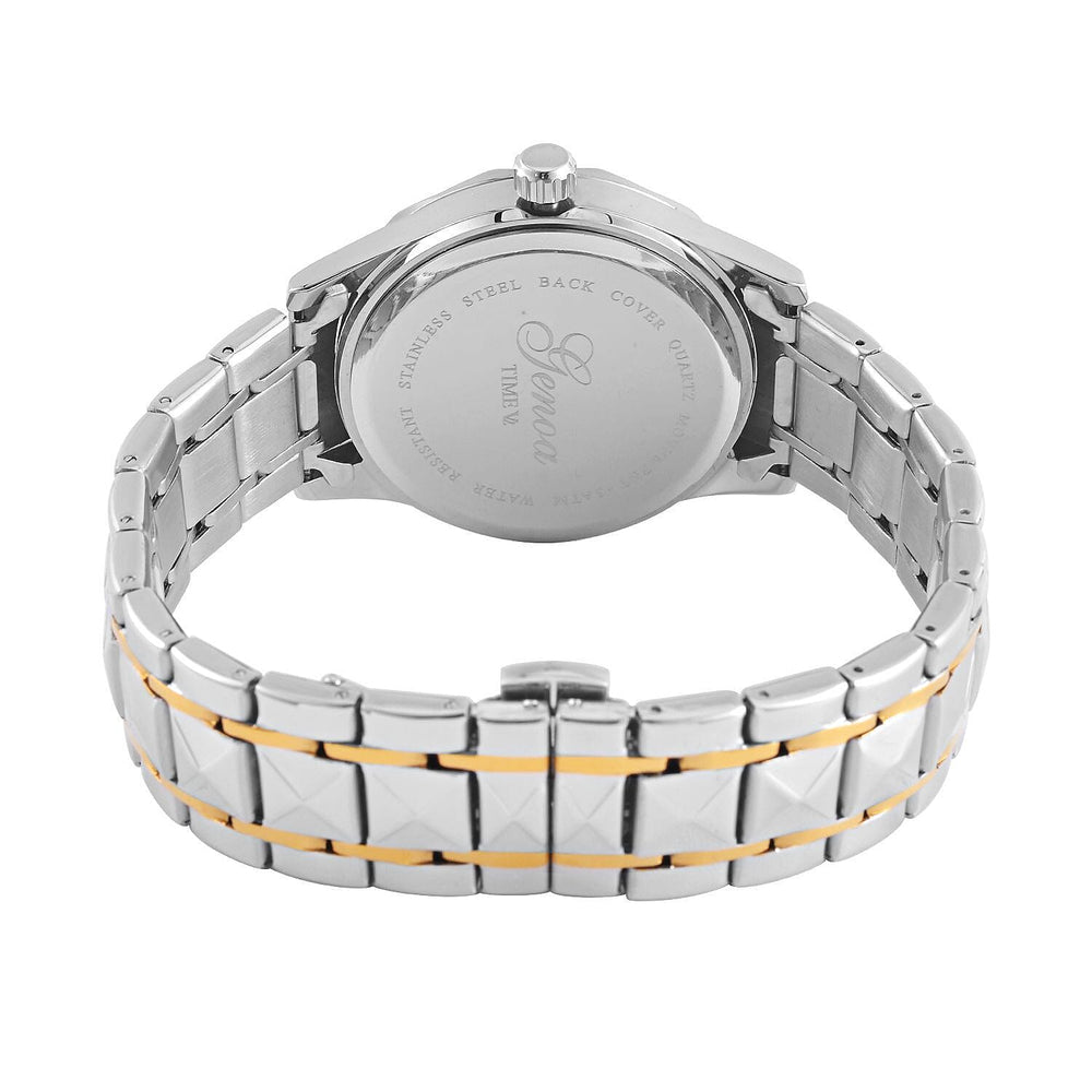 White Crystal  Watch Pure White Stainless Steel  0.05 ct  0.050  Ct.