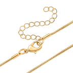 Cloeout Deal - White Cubic Zirconia Curb Pendant with Chain (Size - 20 - 2 Ext)