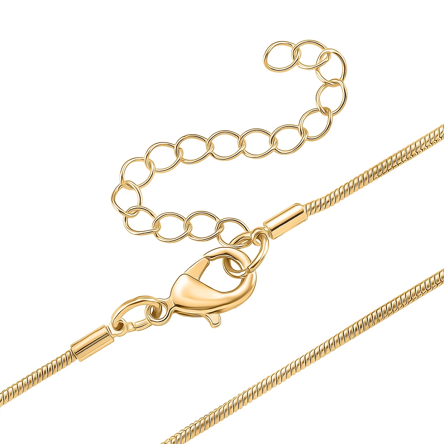 Cloeout Deal - White Cubic Zirconia Curb Pendant with Chain (Size - 20 - 2 Ext)
