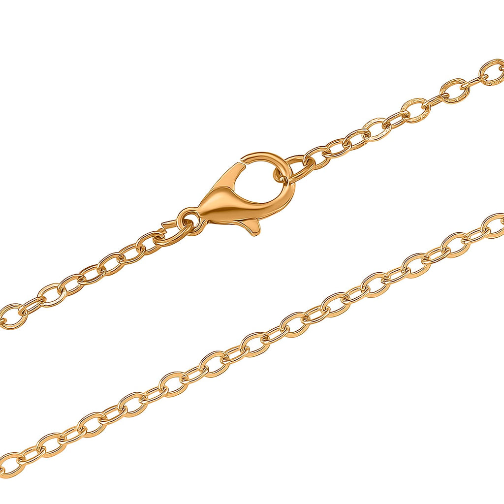 Designer Inspired- White Cubic Zirconia Pendant with Chain (Size 20-2 Ext) in White & Yellow Gold Tone