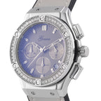 GENOA Time V2 Multifunction Movement Embellished with White CZ WR Watch in Silver Tone with Grey Silicone Strap