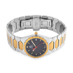 William Hunt Swiss Movement Diamond Studded Ladies Watch with Black Dial and Two Tone