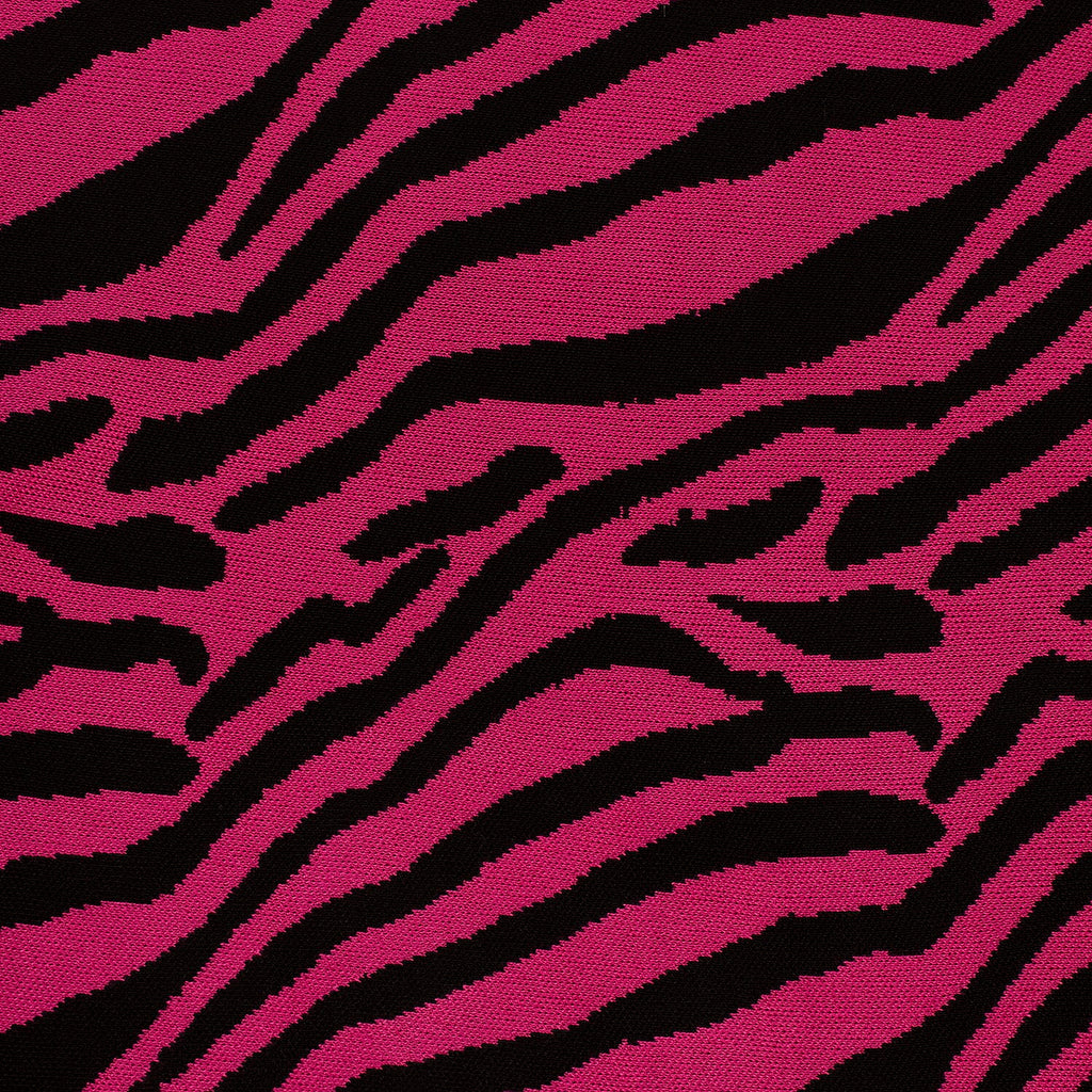 Wild Flower Viscose Zebra Jumper (Size 8 to 16) - Pink & Black