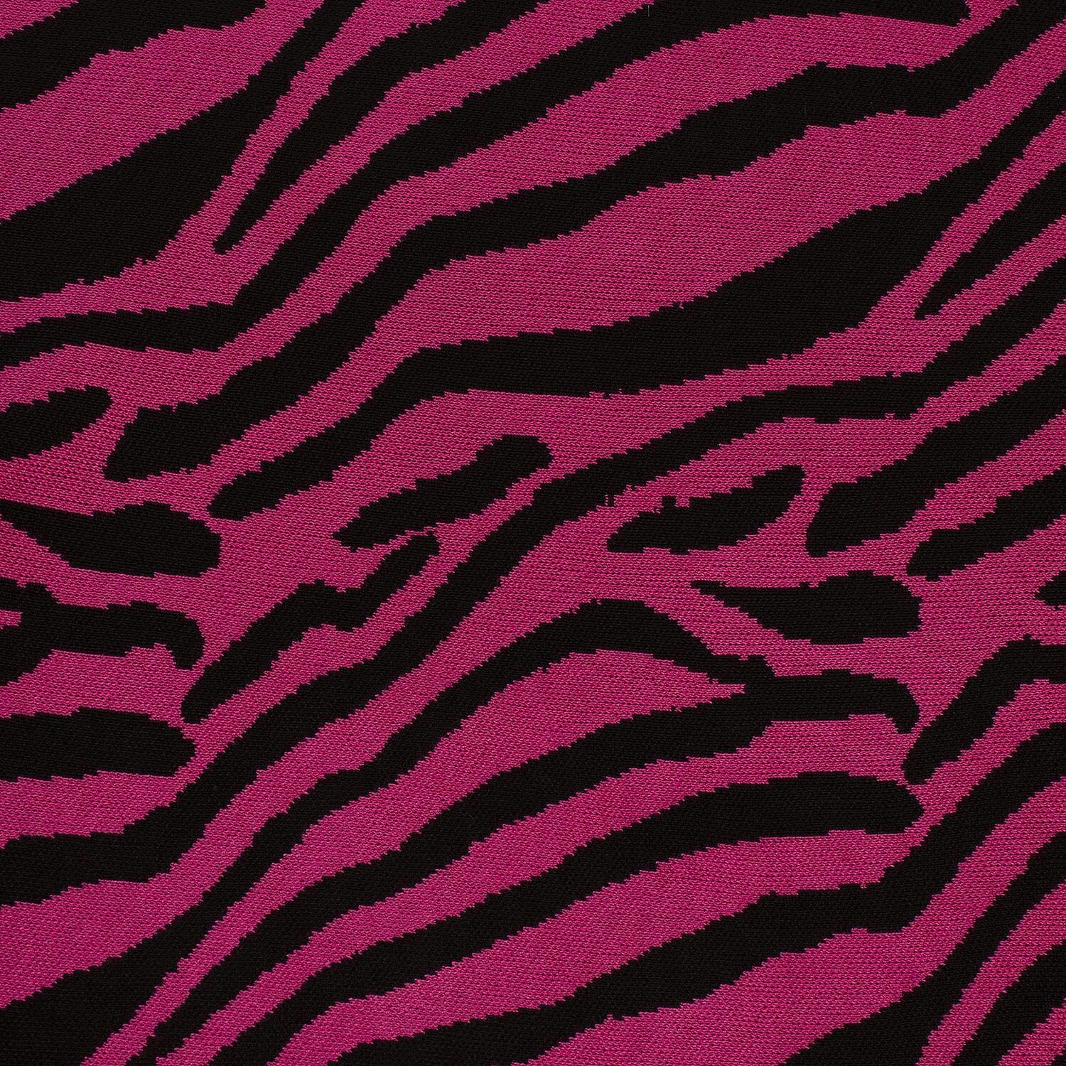 Wild Flower Viscose Zebra Jumper (Size 8 to 16) - Pink & Black