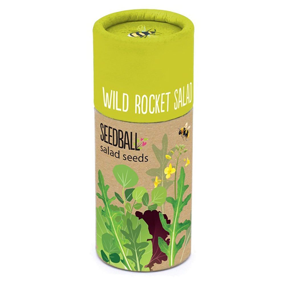 Wild Rocket Salad Seed Ball Tube - Light Green
