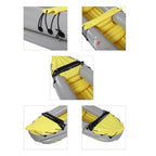 WILDERNESS Inflatable Kayak (2 person Kayak - 2 Alumunium Oars- Repair Patch - Foot Rest Cushion- Air Pump) (Size-315x66x45 Cm) - Yellow and Black