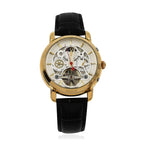 LIMITED EDITION William Hunt London Automatic Movement 5 ATM WR Moon Phase Watch With Black Leather Strap