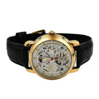LIMITED EDITION William Hunt London Automatic Movement 5 ATM WR Moon Phase Watch With Black Leather Strap