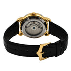 LIMITED EDITION William Hunt London Automatic Movement 5 ATM WR Moon Phase Watch With Black Leather Strap