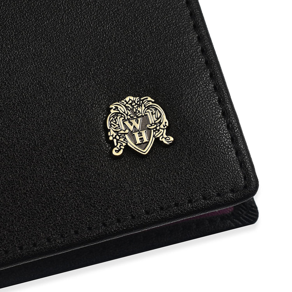William Hunt Genuine Leather Double Fold Mens Wallet - Black
