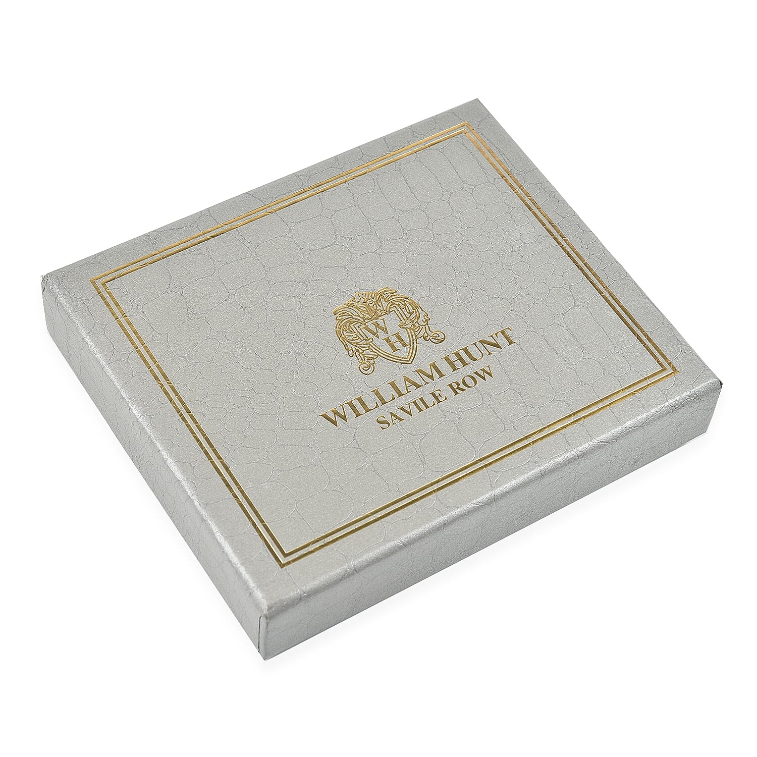 William Hunt - Genuine Leather Pebble Textured Double Fold Mens Wallet - Brown