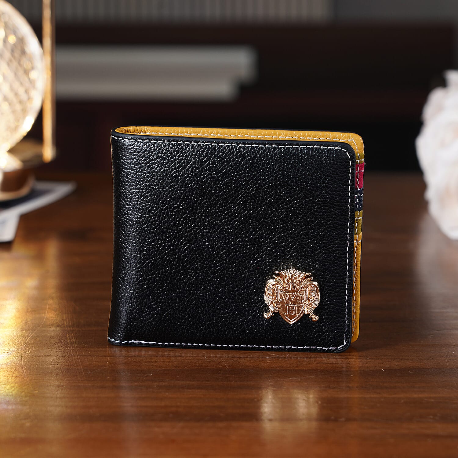 WILLIAM HUNT Genuine Leather RFID Wallet - Black