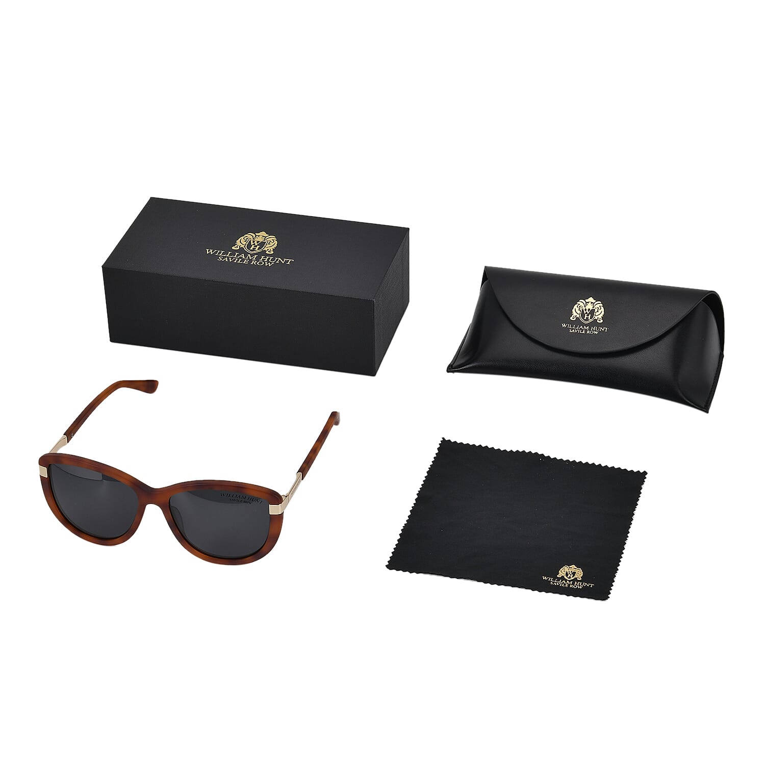 William Hunt-SAVILE ROW Polarized Fasion Sun Glasses - Brown Leopard