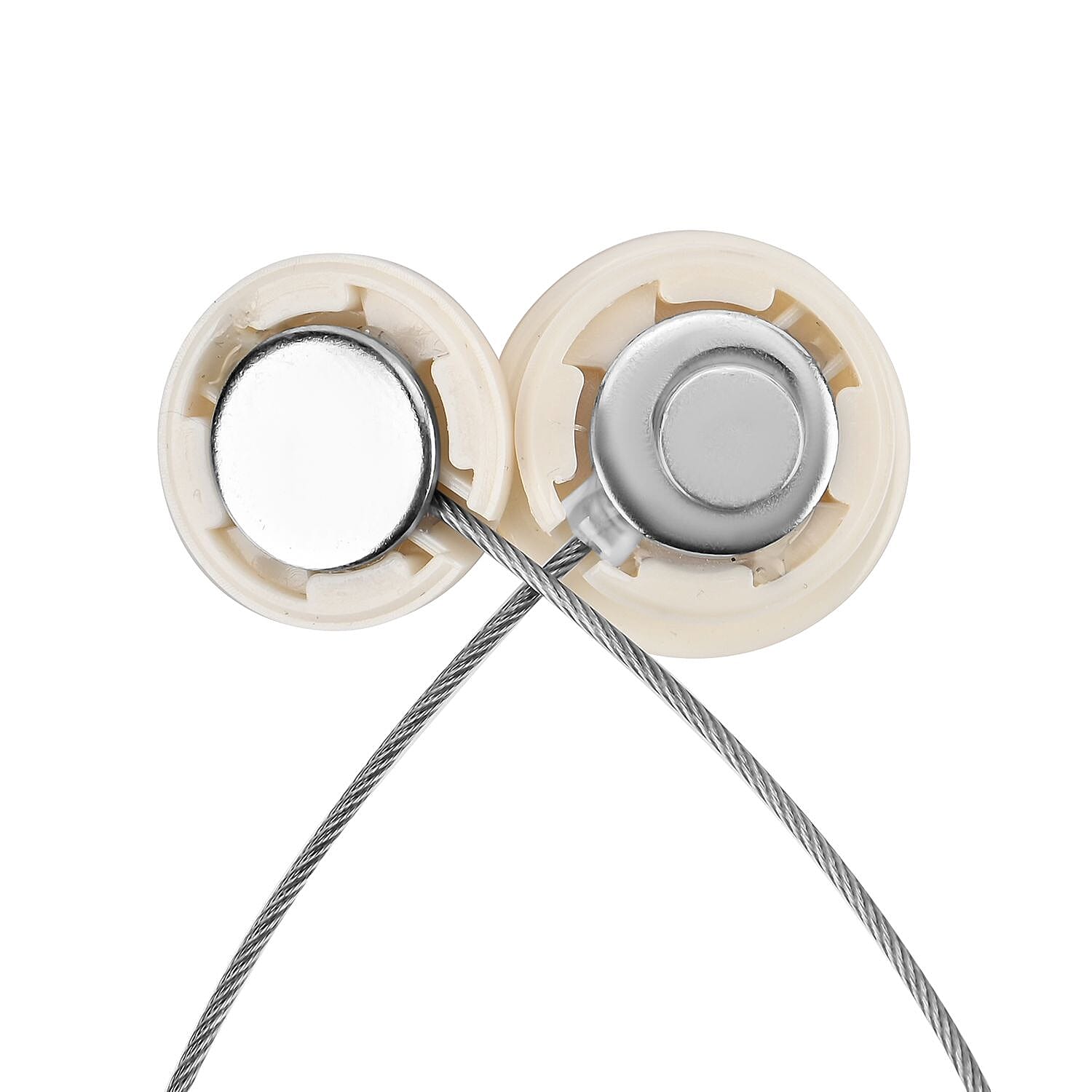 Set of 2 - Stainless Steel Curtain Tieback with Magnetic Lock - Gold