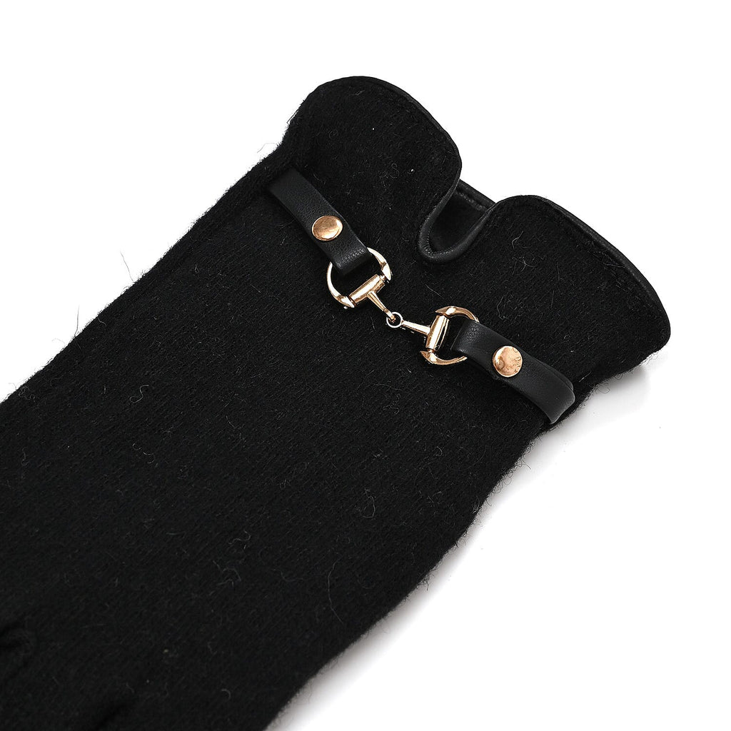 Winter Must-Have - Cashmere Touch Screen Gloves - Black