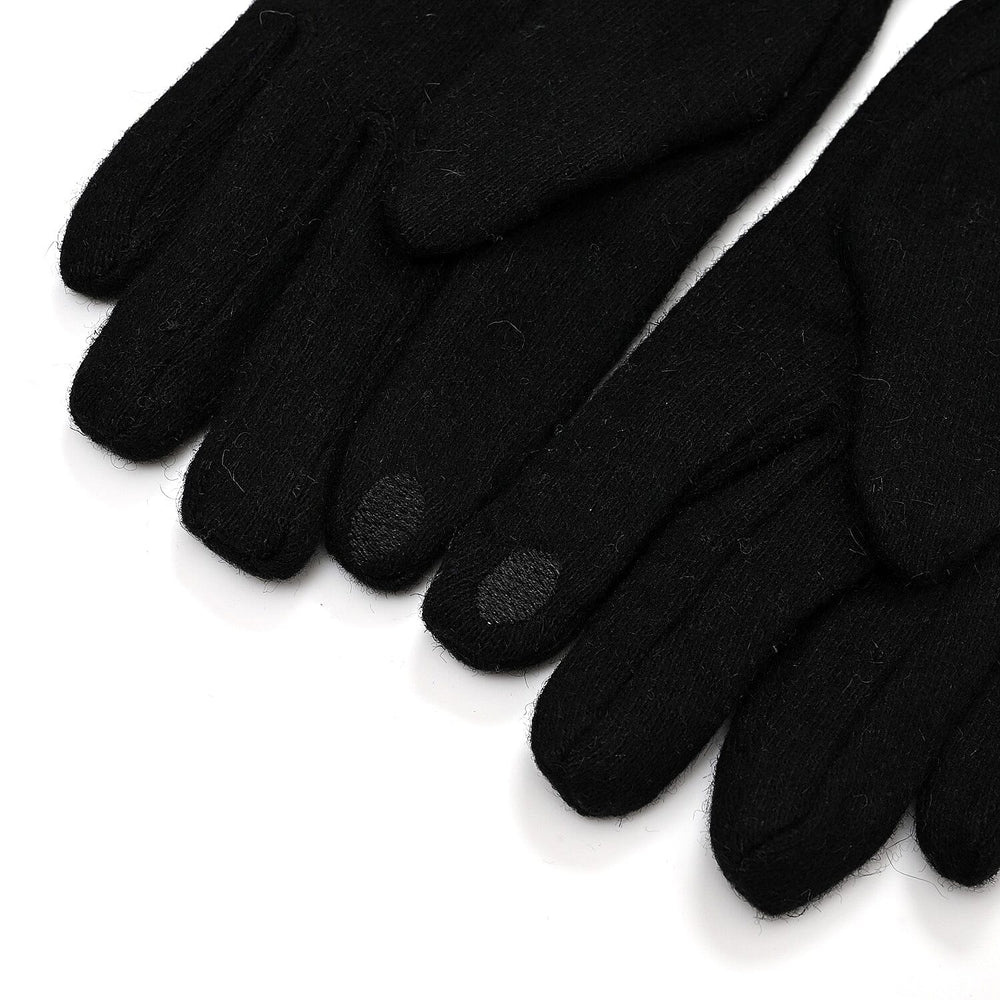 Winter Must-Have - Cashmere Touch Screen Gloves - Black