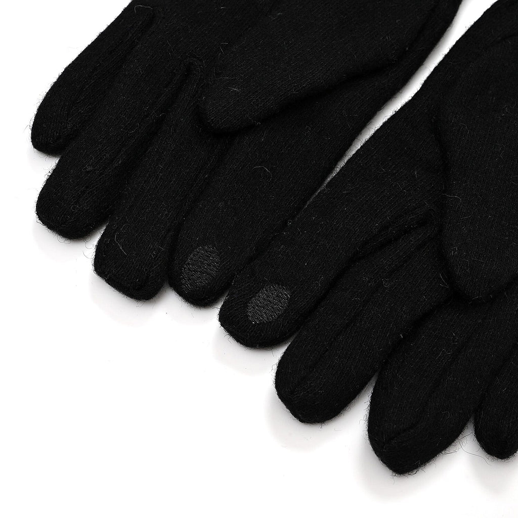 Winter Must-Have - Cashmere Touch Screen Gloves - Black