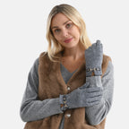 Winter Must-Have - Cashmere Touch Screen Gloves - Grey