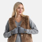 Winter Must-Have - Cashmere Touch Screen Gloves - Grey