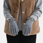 Winter Must-Have - Cashmere Touch Screen Gloves - Grey
