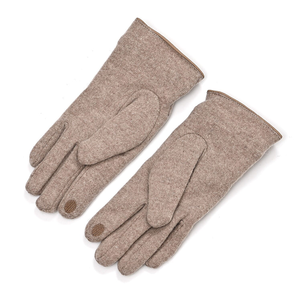 Winter Must-Have - Cashmere Touch Screen Gloves - Khaki