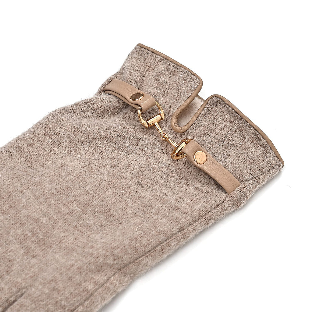 Winter Must-Have - Cashmere Touch Screen Gloves - Khaki