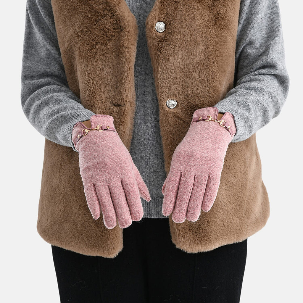 Winter Must-Have - Cashmere Touch Screen Gloves - Pink