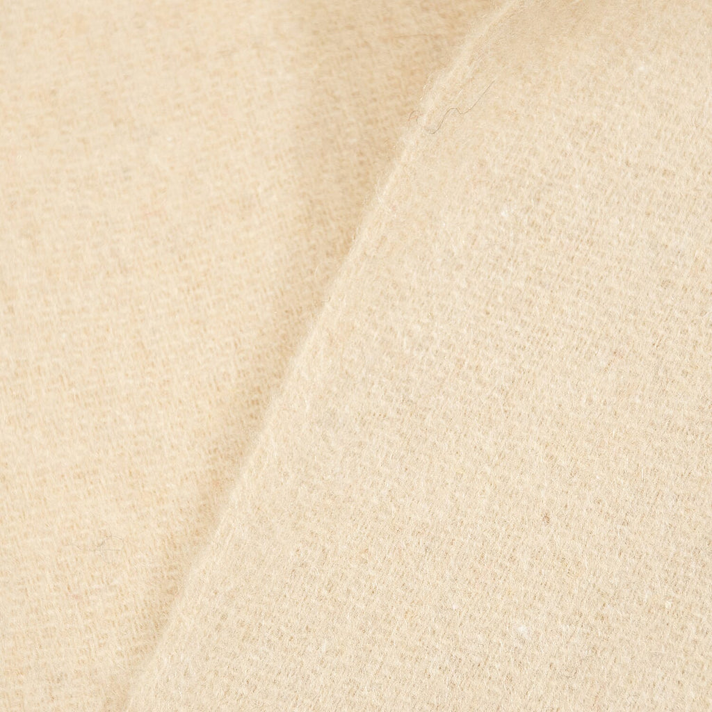 Winter Special - Wool Like Tassel Scarf (One Size) - Beige