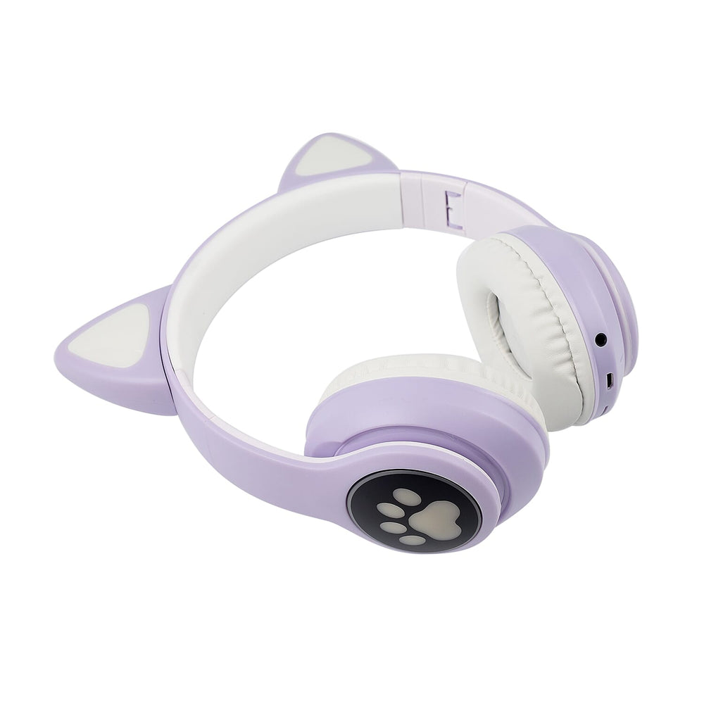 Wireless Headphone with LED Lights - Purple