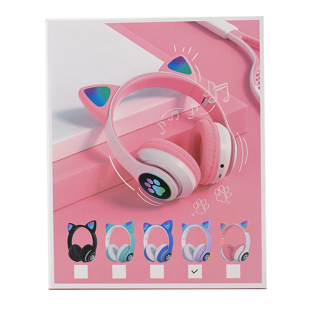 Wireless Headphone with LED Lights - Purple