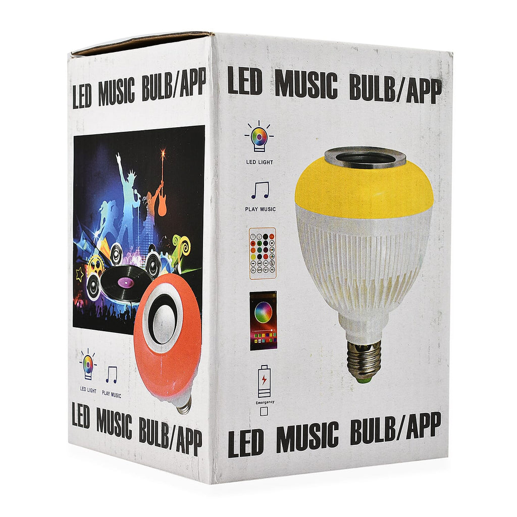Wireless Light Bulb Speaker, Bluetooth Light Bulbs with Speaker, RGB Smart Music Bulb with Remote Control