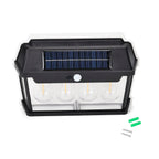 Solar Sensor Lamp with 4 Bulbs (Battery 1200mAh) - Black