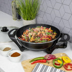 Quest Electric Non-Stick Wok with Rapid Heating Technology - 1500W