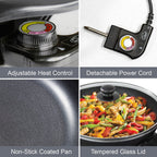Quest Electric Non-Stick Wok with Rapid Heating Technology - 1500W