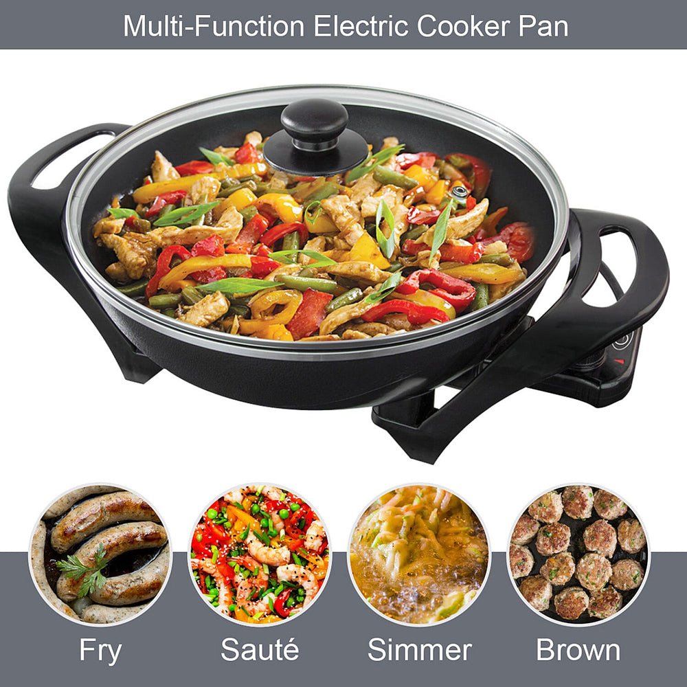Quest Electric Non-Stick Wok with Rapid Heating Technology - 1500W