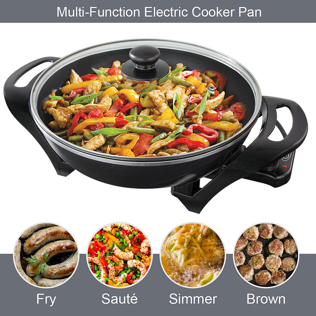 Quest Electric Non-Stick Wok with Rapid Heating Technology - 1500W
