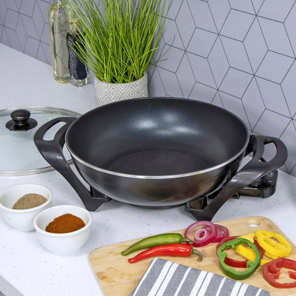 Quest Electric Non-Stick Wok with Rapid Heating Technology - 1500W