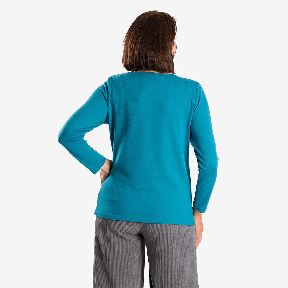 Closeout Deal  Blouse - Teal