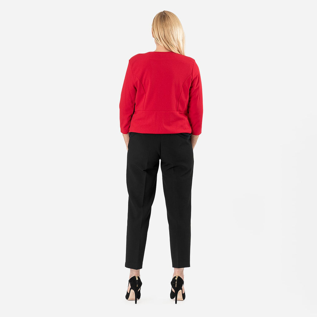 Anonymous Crepe Bolero (Size 20) - Red