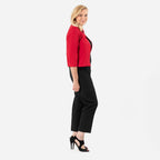 Anonymous Crepe Bolero (Size 20) - Red