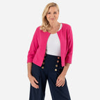 Anonymous Crepe Bolero (Size 20) - Cerise