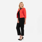 Anonymous Crepe Bolero (Size 20) - Coral