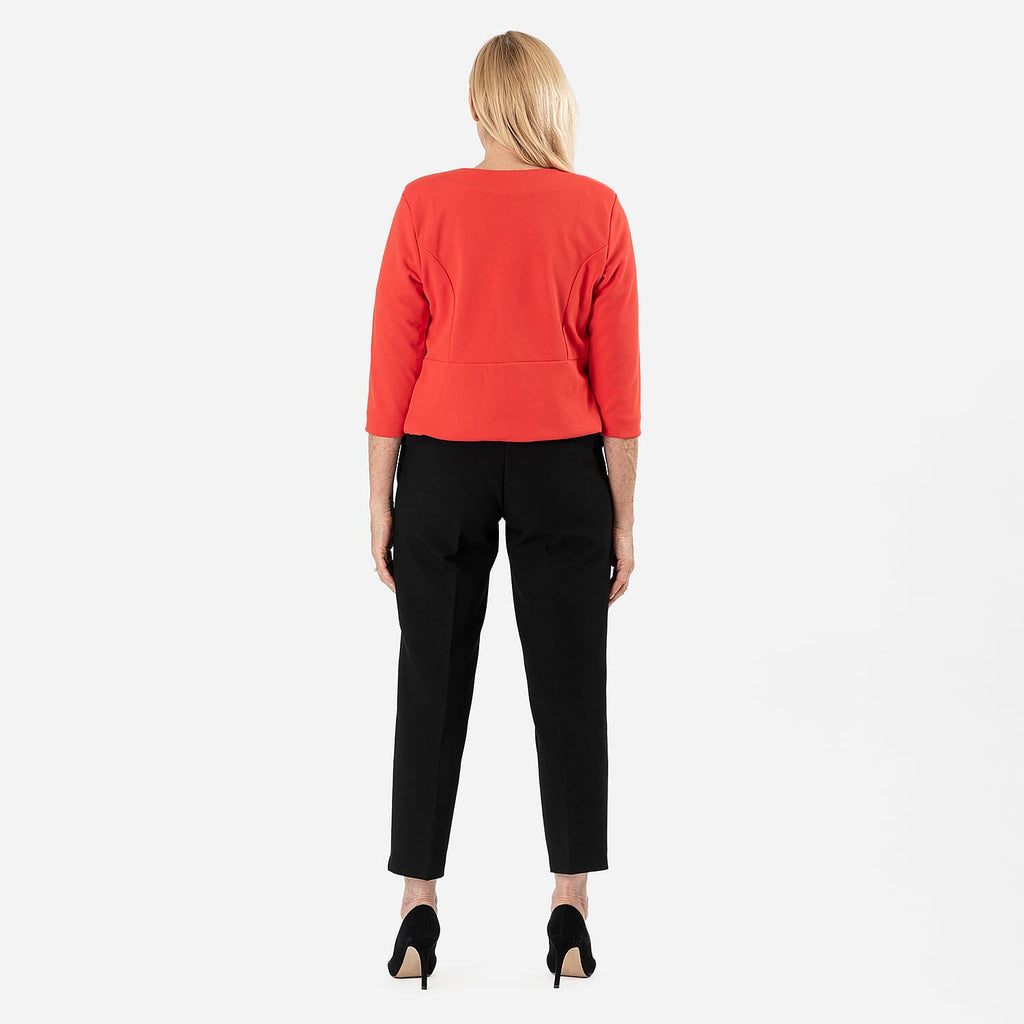Anonymous Crepe Bolero (Size 20) - Coral