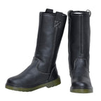 Faux Fur Inside Winter Boots (Size 4) - Black