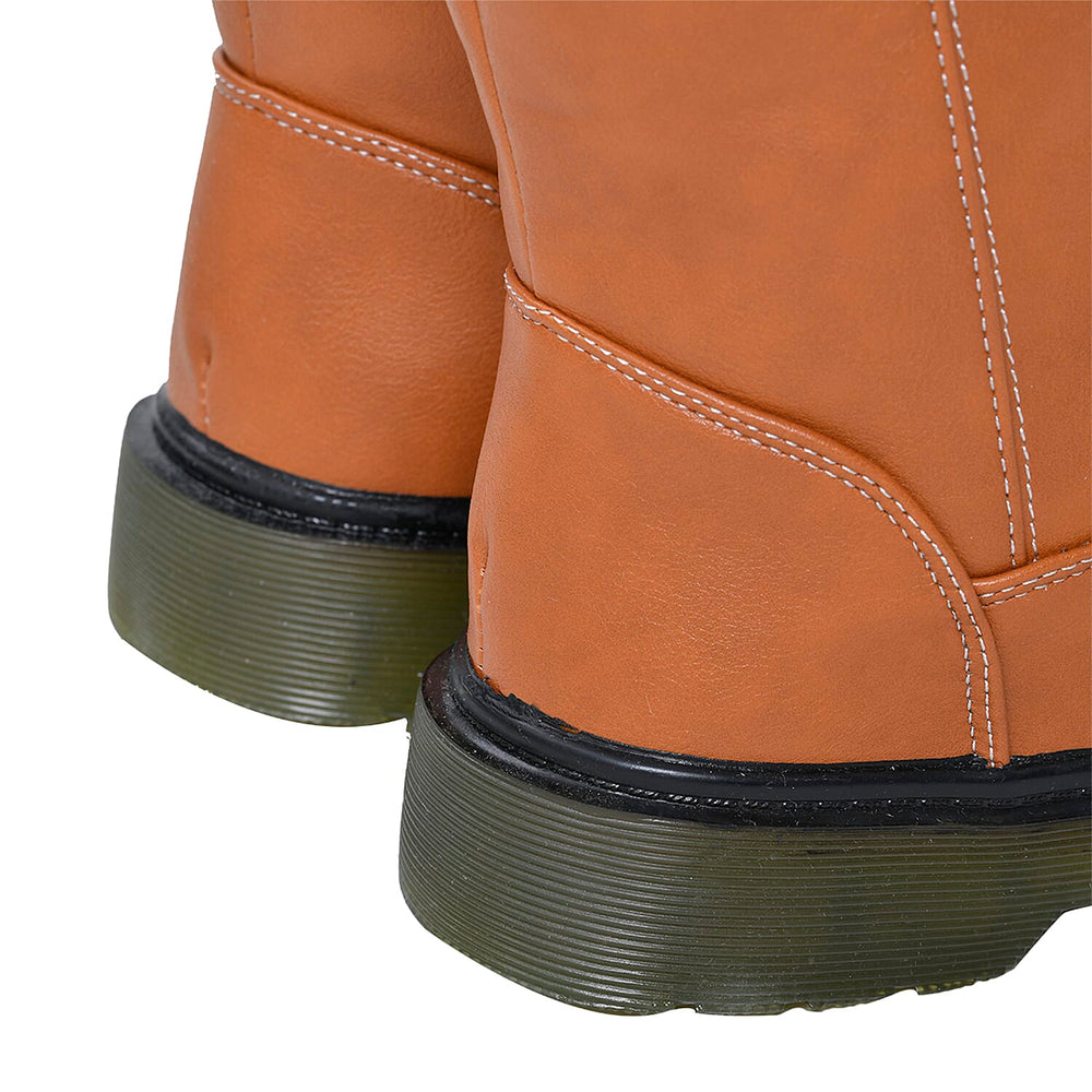 Faux Fur Lined Winter Boot (Size 3) - Brown