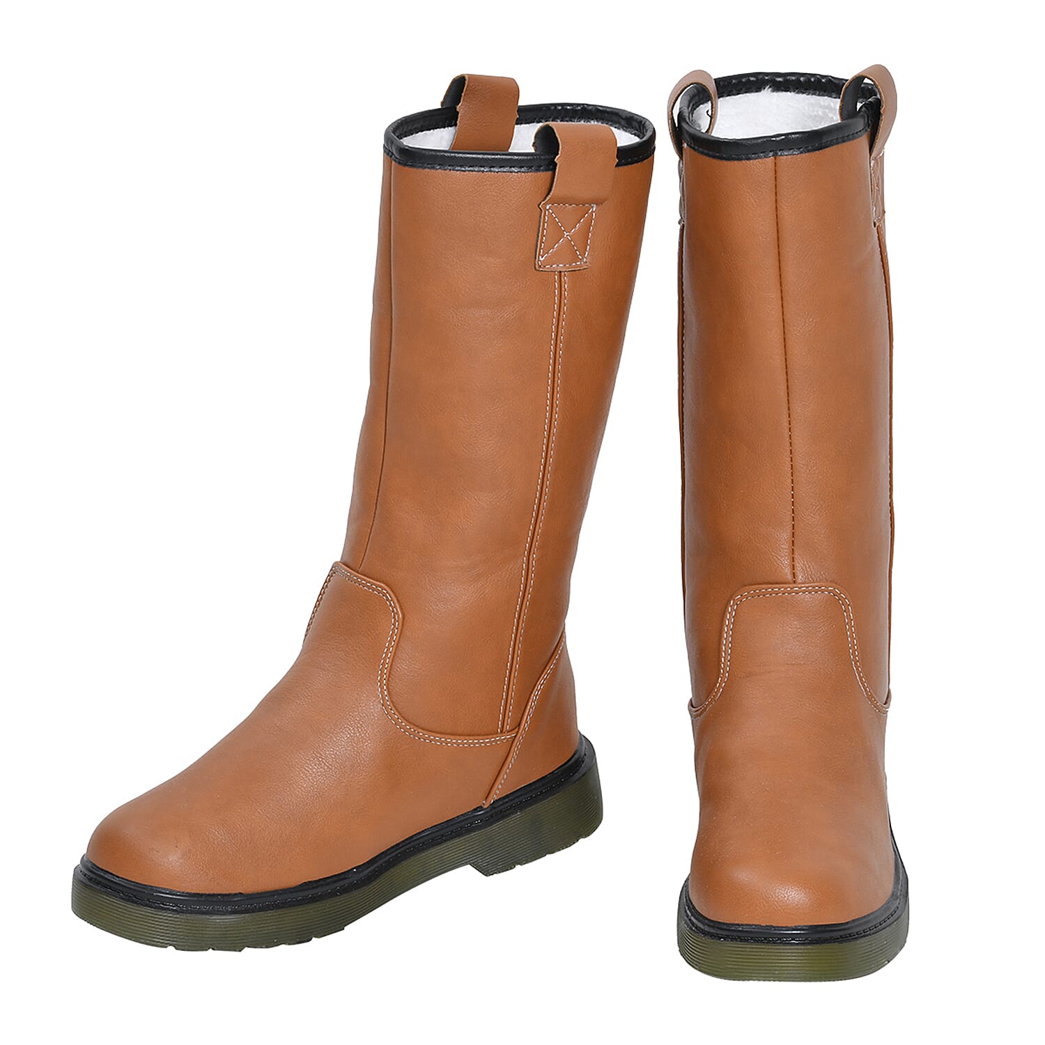 Faux Fur Lined Winter Boot (Size 5) - Brown
