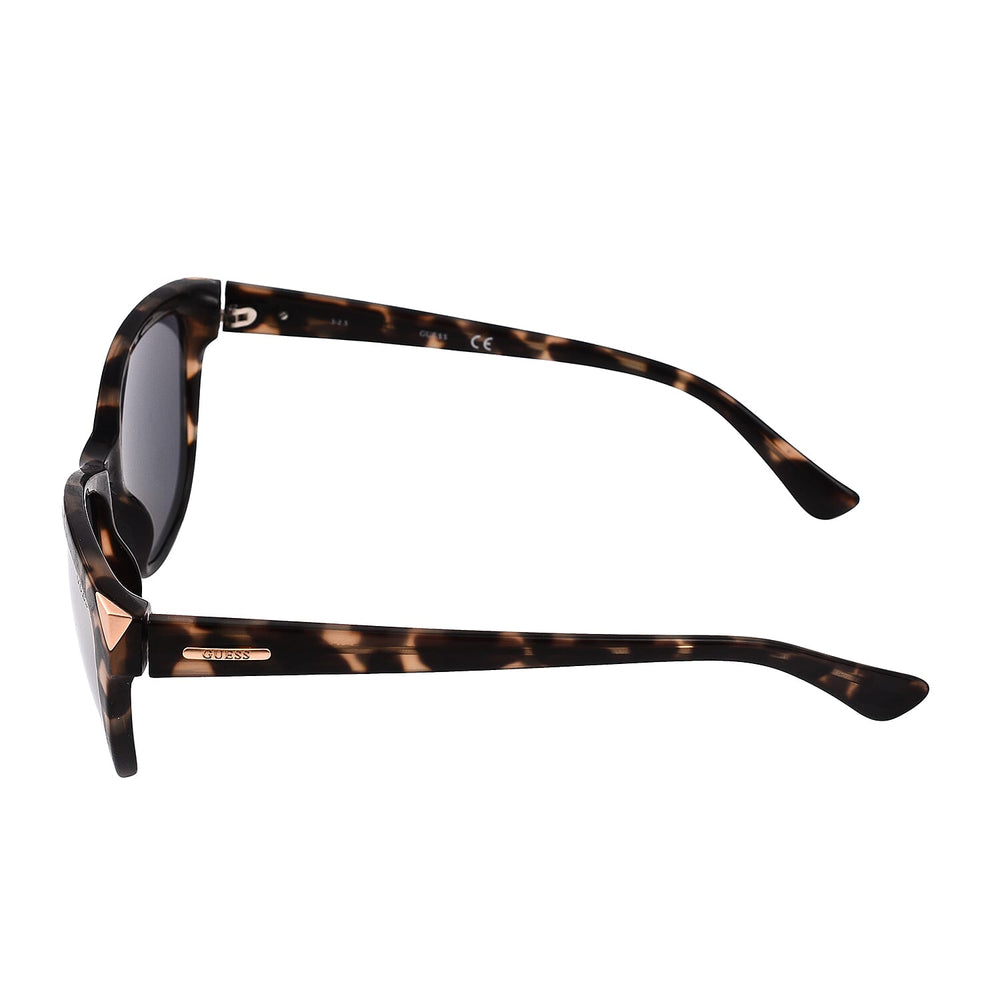 Womens Square Black Tort Sunglasses with Mirror Lenses