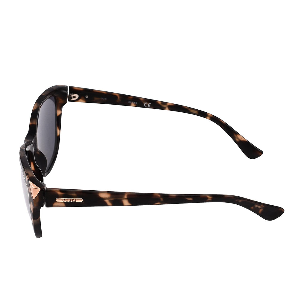 Womens Square Black Tort Sunglasses with Mirror Lenses