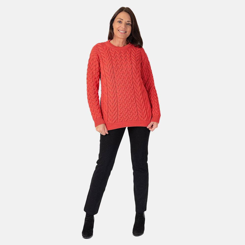 Wool Jumper (Size 1x1 cm) - Coral