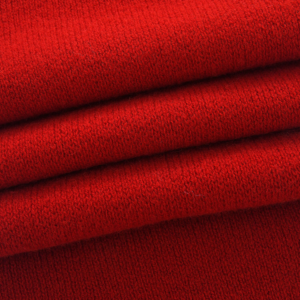 100% Wool Cosy Winter Scarf (150 x 21cm) - Red